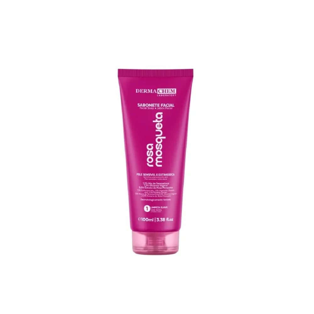 Imagen de JABON LIQ FACIAL ROSA MOSQUETA DERMACHEM 100ML