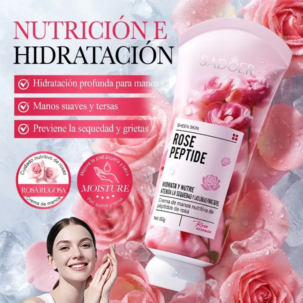 Imagen de CREMA /MANOS SADOER ROSE PEPTIDE SD87652