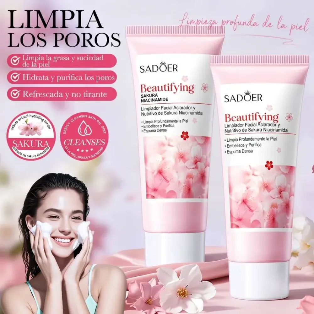 Imagen de LIMPIADOR FACIAL SAKURA NIACINAMIDE SD81346