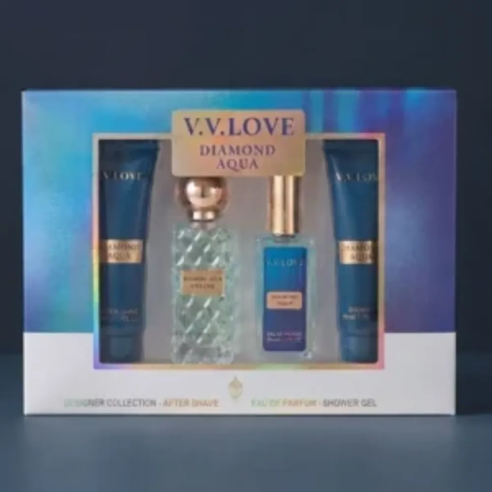Imagen de SET 4PCS PERFUME DIAMOND AGUA V.V.LOVE VL1087