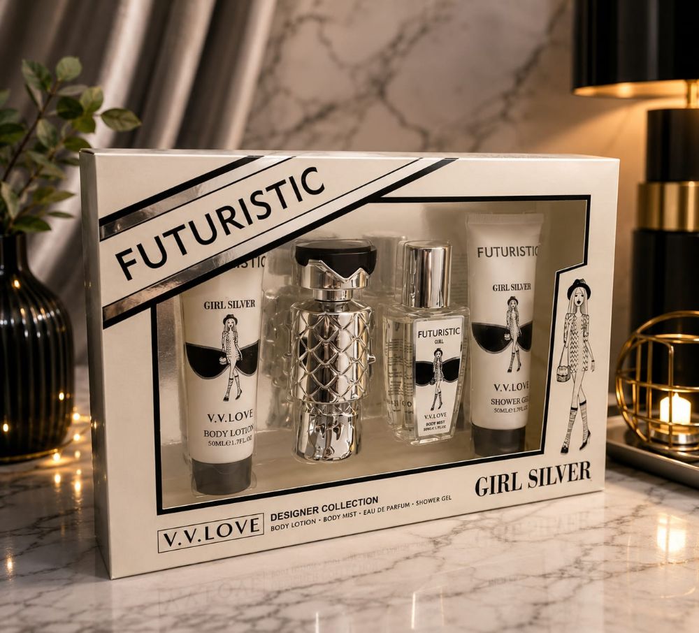 Imagen de SET 4PCS PERFUME FUTURISTIC V.V.LOVE VL1081