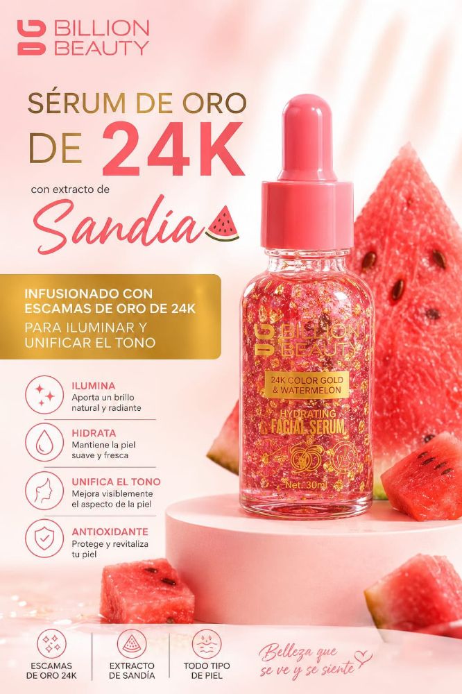 Imagen de SERUM FACIAL 24K SANDIA BILLION 25ML