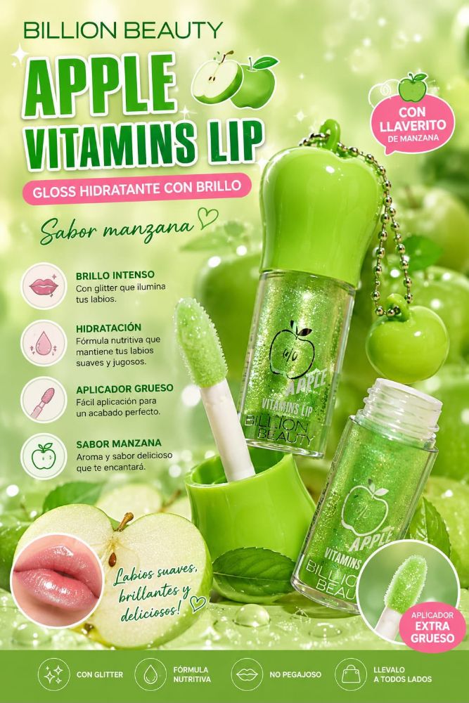 Imagen de LIP GLOSS MANZANA BILLION B80129