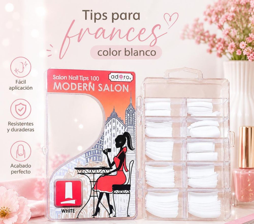Imagen de UÑAS POSTIZAS EN CAJA ROJA X100UNID 8058