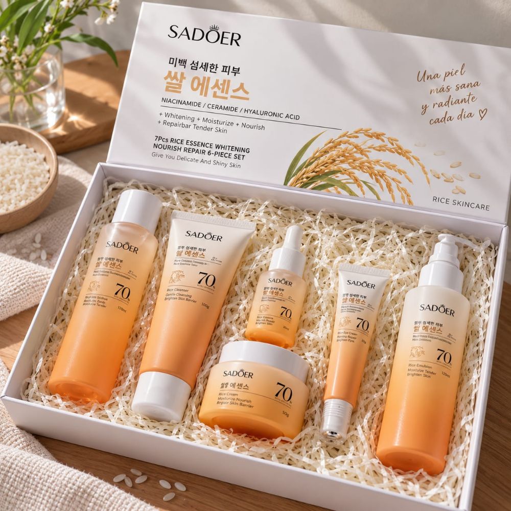 Imagen de SADOER KIT FACIAL 6PCS NIACINAMIDE Y HYALURONIC SD79848
