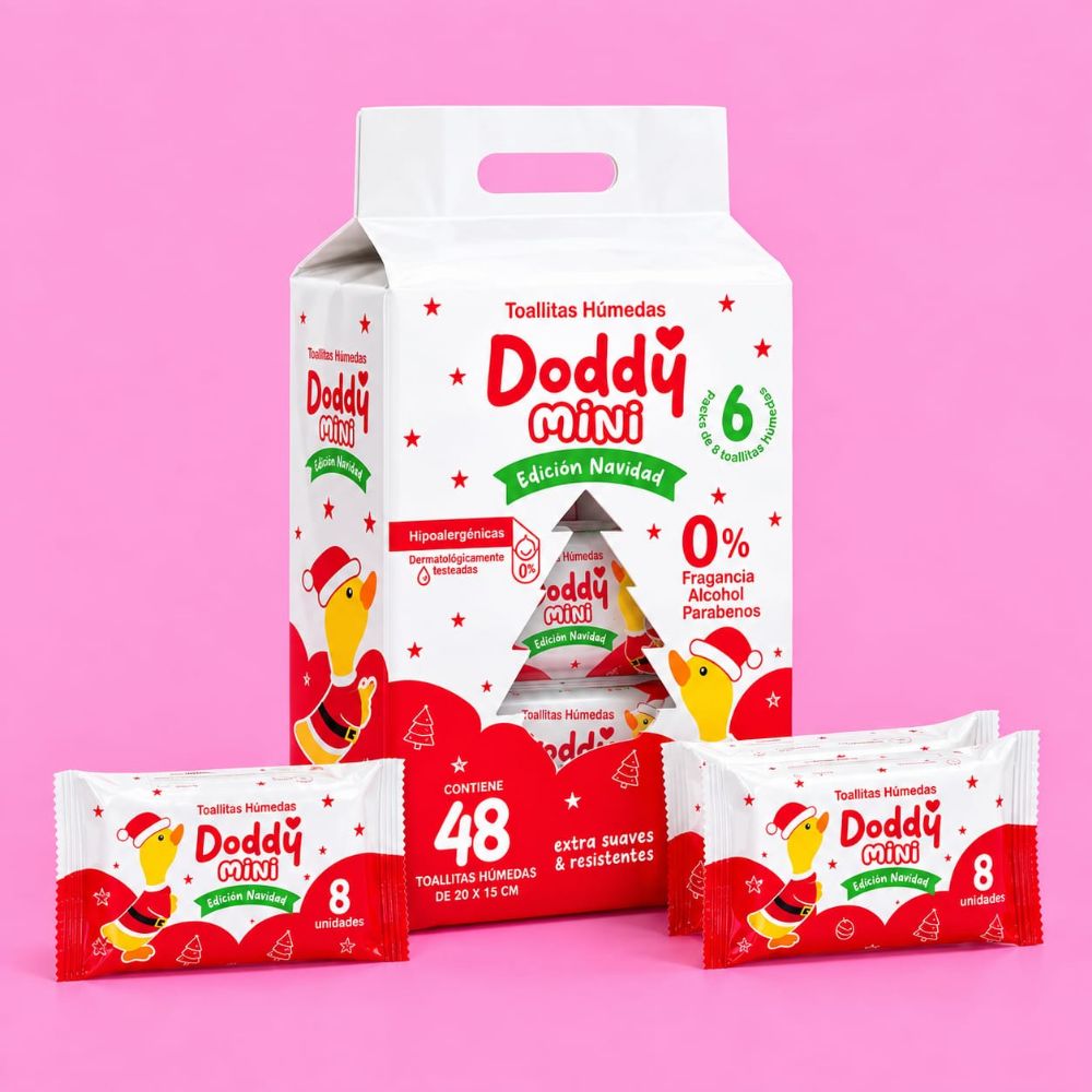 Imagen de DODDY TOALLITAS HUM.X6 EDICION NAVIDAD
